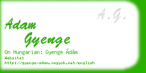 adam gyenge business card