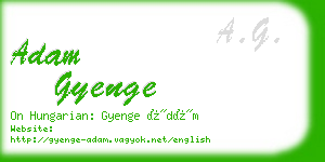 adam gyenge business card